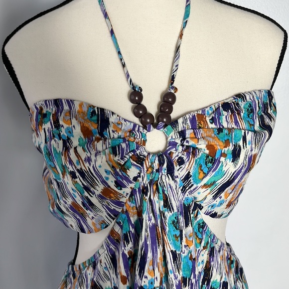 BY ANTHROPOLOGIE BEADED MINI DRESS SIZE L COLOR BLUE NWT - Picture 8 of 12